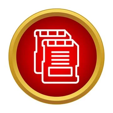 Data storage sd memory cards icon 库存插图