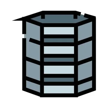 Data storage server rack cloud computing icon Stockillustratie