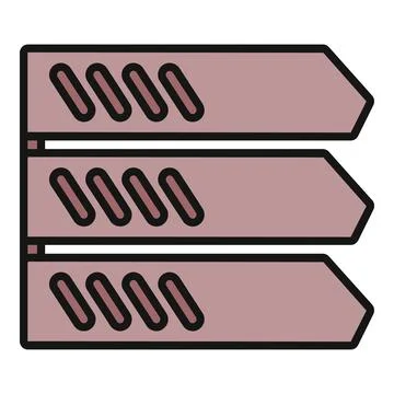 Data storage servers and network rack icon Illustrazione stock