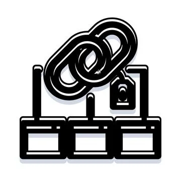 Data storage servers connection linking network technology concept イラスト素材