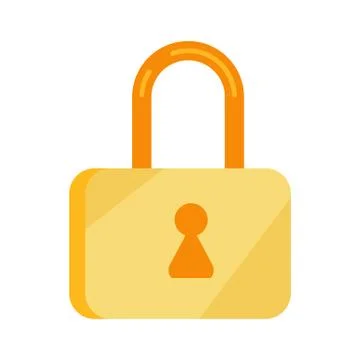 Data Storage Sign Symbol Icon. Lock Isolated. Padlock Stockillustratie