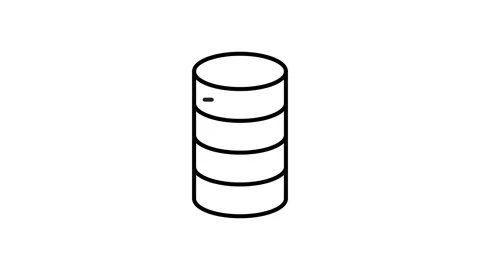 Data storage tower icon representing digital information management a.. Stock Footage 333461966