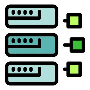 Data storage units showing different levels of capacity and performance イラスト素材