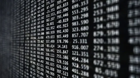 Data Storm Glitch Background on Screen Vídeo Stock 72606777