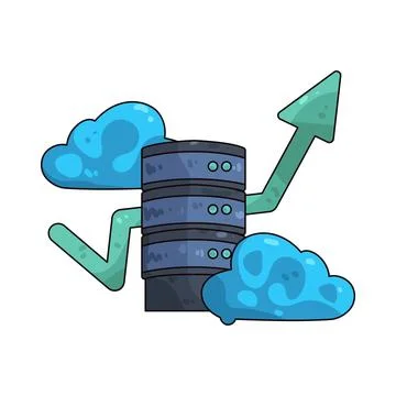 Data strategy illustration Stock Illustration