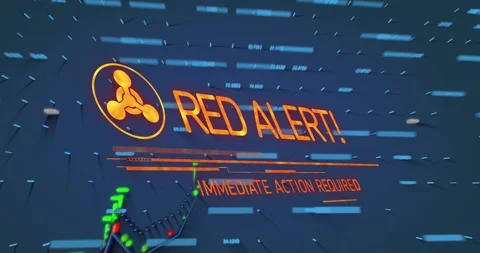 With data streaks drifting alert graphic appearing and chart rising, plunging Stock Footage 312758093