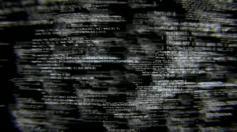 Data stream and code monitoring Stock Footage
