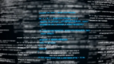 Data stream and code monitoring Stock Footage 129653856