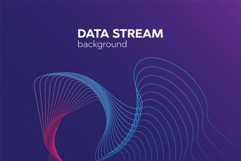 Data stream background. Datacenter grid and bigdata background vector 스톡 일러스트