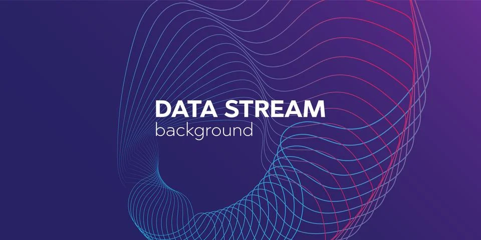 Data stream background. Datacenter grid and bigdata background vector Stock Illustration