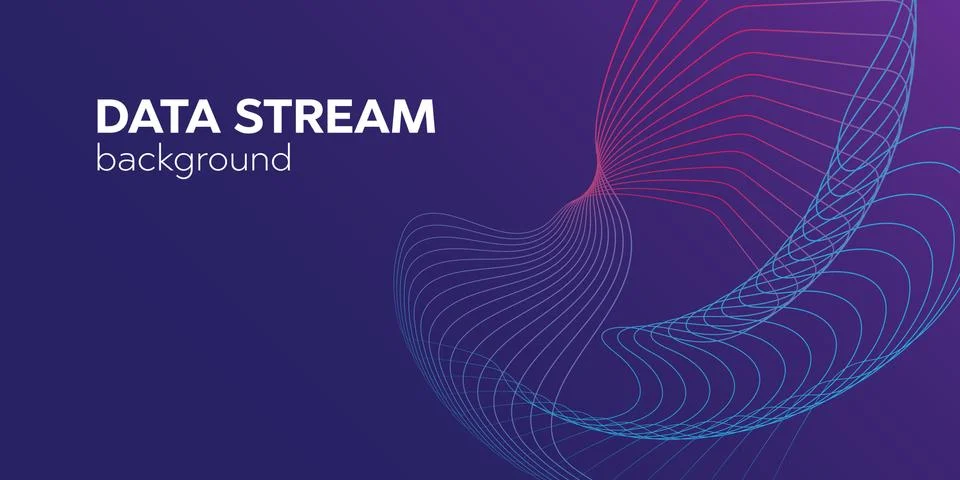 Data stream background. Datacenter grid and bigdata background vector Stock Illustration