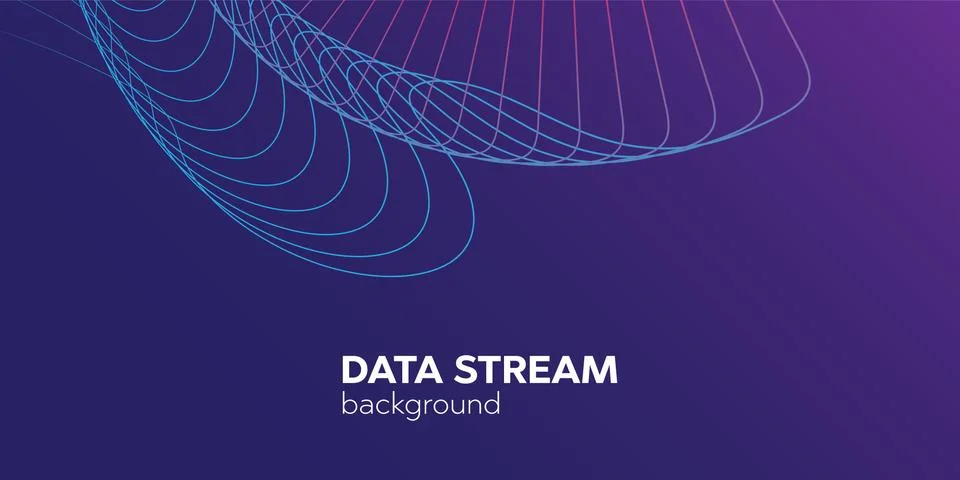 Data stream background. Datacenter grid and bigdata background vector 스톡 일러스트
