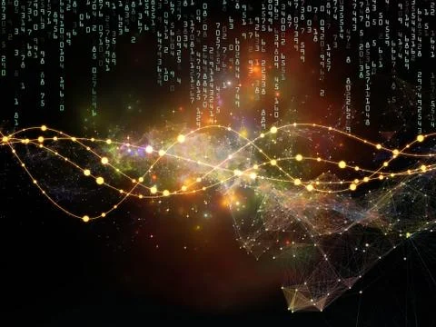 Data Stream background Stockillustratie