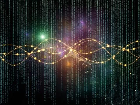 Data Stream background Stock Illustration