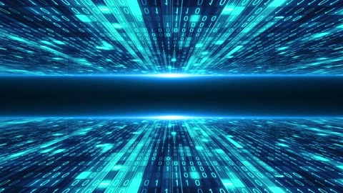 Data stream. Big data fall Stock Footage 131549887