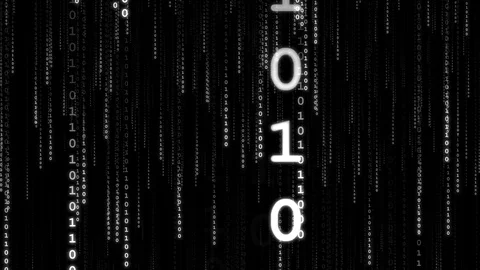 Data Stream - Big Vertical 4 Loop 動画素材 89227858