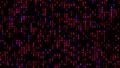 Data Stream Binary Glowing 4K 4k or 4k+ Resolution