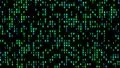 Data Stream Binary Glowing 4K 4k or 4k+ Resolution