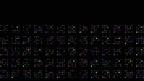 Data Stream Binary Glowing 4K Stock Footage 139188303