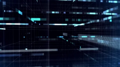 Data Stream Blockchain Network Stock Footage 79915511
