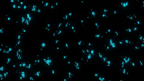 Data Stream, Blockchain Network Stock Footage 98607685