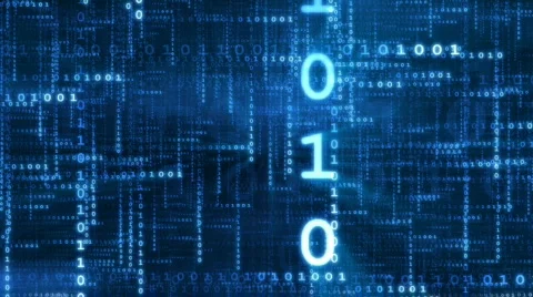 Data Stream Blue Stock Footage 662833