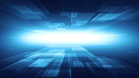 Data stream blue Stock Footage 83138298