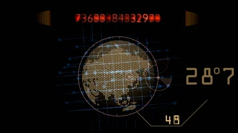 Data stream. Data analysis. Running Stock Footage 54920584