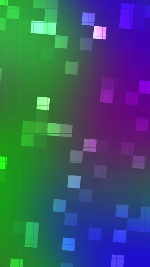 Data Stream – Digital Squares in Potrait Format Stock Footage 310641756