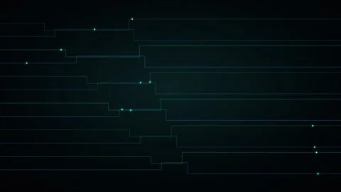 Data stream flowing in abstract digital information lines animation. Stock Footage 341770640