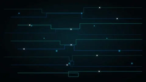 Data stream flowing in abstract digital information lines animation. Stock Footage 341770765