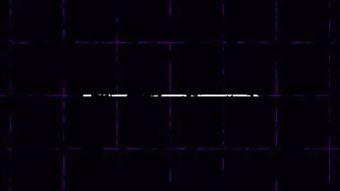 Data stream flowing in dark digital grid with glowing lines and moving bars.. Video stock 342520070