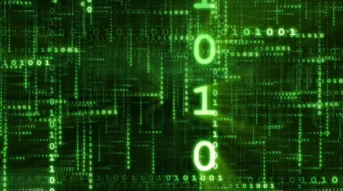 Data Stream Green Stock Footage 662862