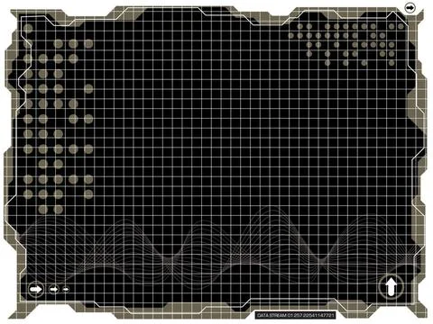 Data stream Illustrated futuristic background with circuit board type mark... Stock Photos