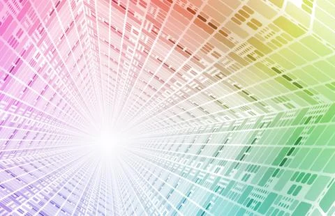 Data stream Stock Illustration