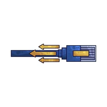Data stream illustration Stock Illustration