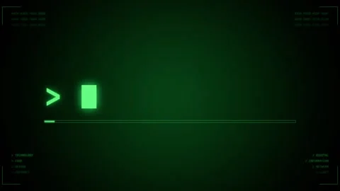 Data stream terminal console animation seamless loop Stock Footage 348145567