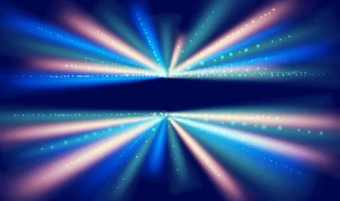 Data stream tunnel abstract vector background. Data fast transfer 스톡 일러스트