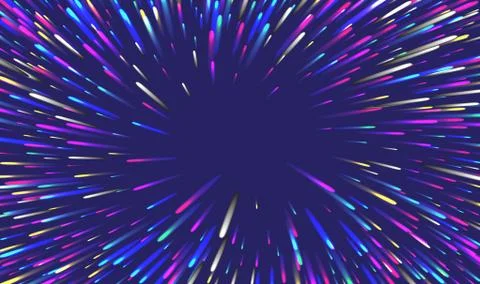 Data stream tunnel abstract vector background. Data fast transfer Stock Illustration