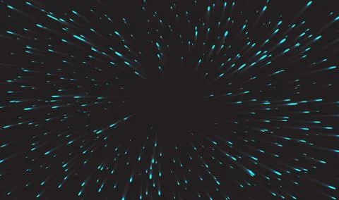 Data stream tunnel abstract vector background. Data fast transfer Stock Illustration