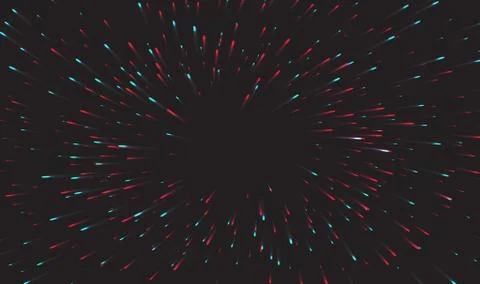 Data stream tunnel abstract vector background. Data fast transfer Stock Illustration