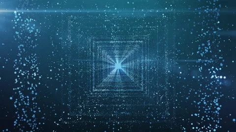 Data Stream Tunnel into Light Stock Footage 162552749