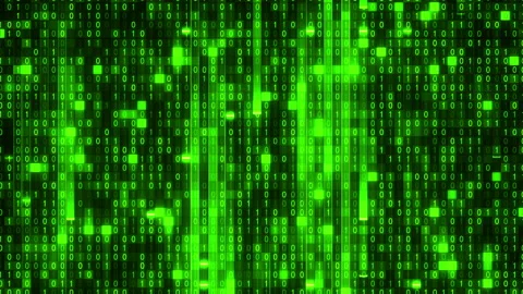 Data stream.Big data fall	 Video stock 131550822