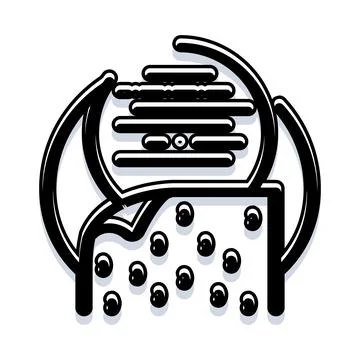 Data streaming and information flow icon design イラスト素材