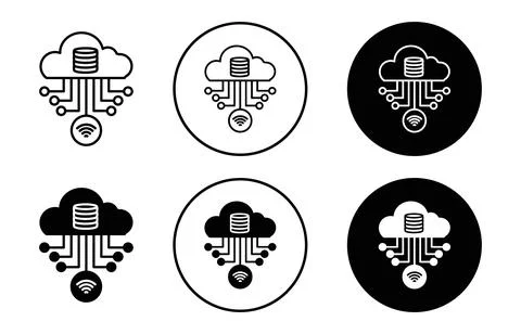Data streaming icon Stock Illustration