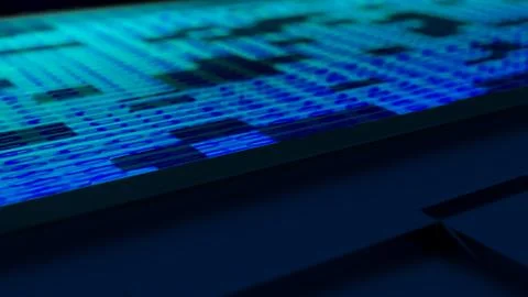 Data Streaming Technology - 3D Render Background Stock Illustration