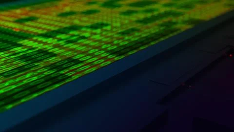 Data Streaming Technology - 3D Render Background Stock Illustration