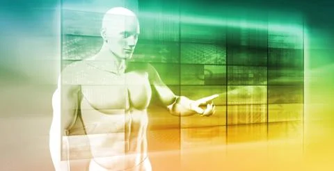 Data Streaming Video and Music Illustrazione stock