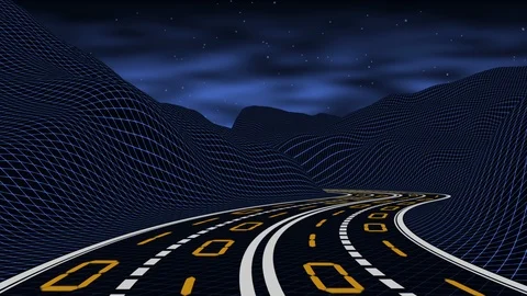 Data Street Loop Stock Footage 105689160