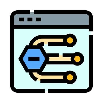 Data structure algorithm programming digital system architecture Stock Illustration
